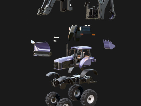 Tractor Modèle 3D