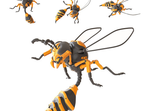 Wasp Robot Model 3D
