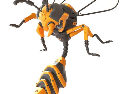 Wasp Robot 3D Model