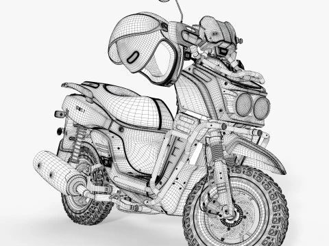 Skuter Model 3D