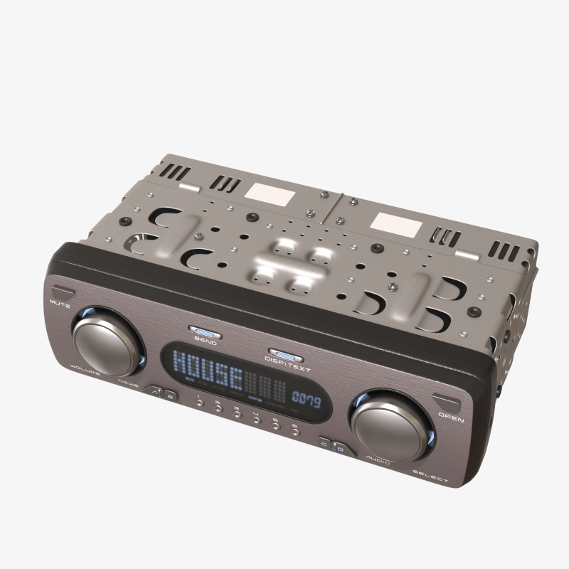 Car radio 3D 모델 .c4d .max .obj .3ds .fbx .stl .blend