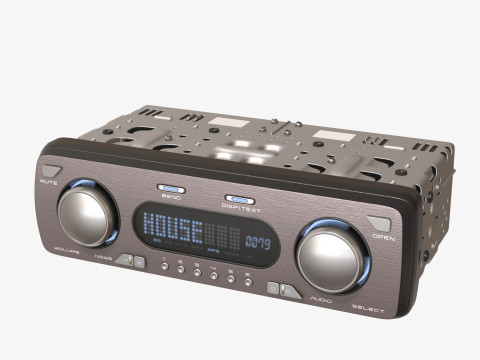 Car radio 3D 모델