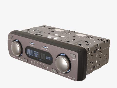 Car radio 3D 모델
