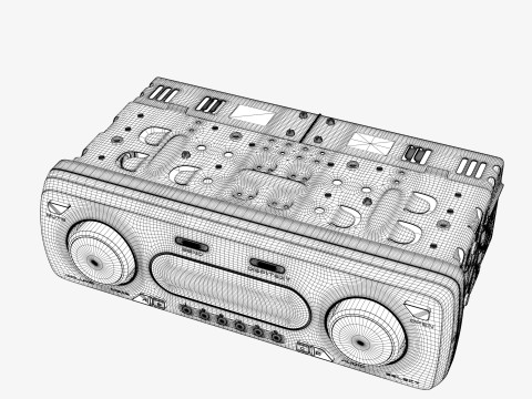 Car radio 3D 모델