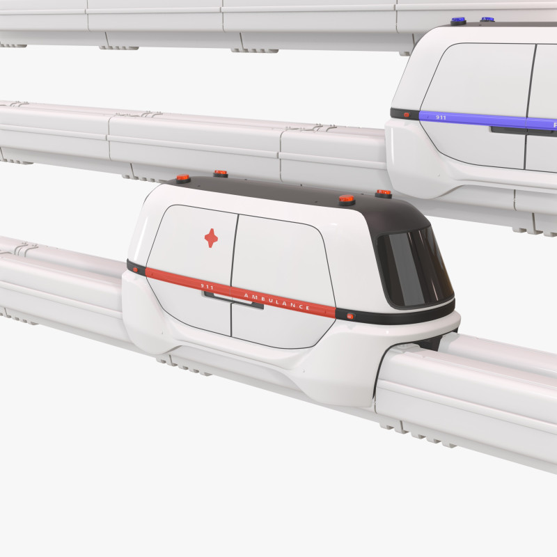 Wagons on rails 3D 모델 .c4d .max .obj .3ds .fbx .stl .blend