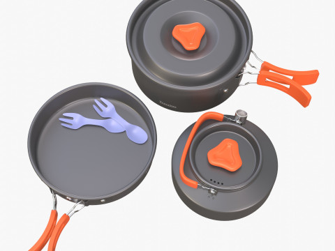 Travelers Tableware Model 3D