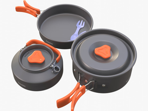 Travelers Tableware 3Dモデル