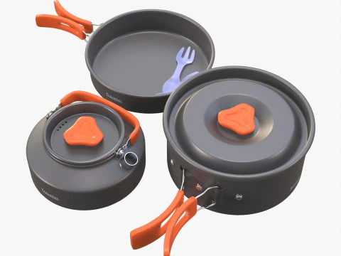 Reizigers servies 3D Model