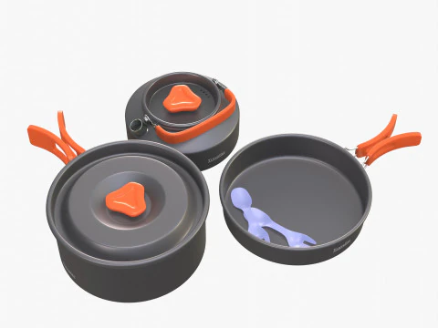 Reizigers servies 3D Model