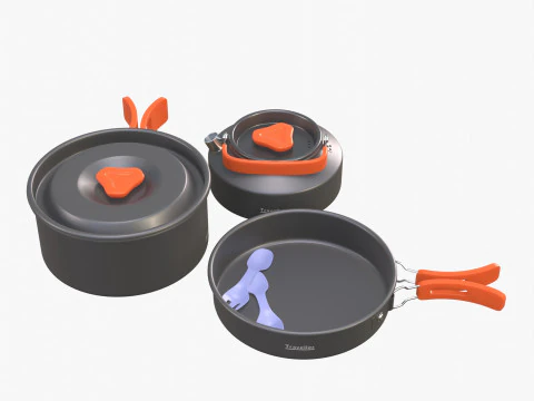 Reizigers servies 3D Model