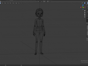 3d cartoon character-3d woman 3D मॉडल