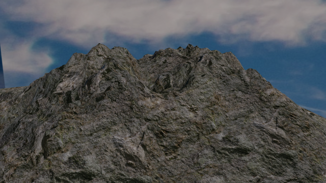 3d realistic stone mountain 3d rock cliff 3Dモデル .c4d .max .obj .3ds .fbx .stl .blend 