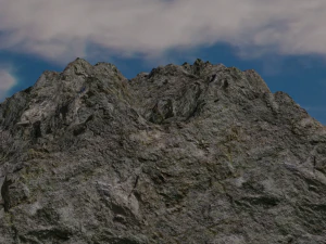3d realistic stone mountain 3d rock cliff 3D Model