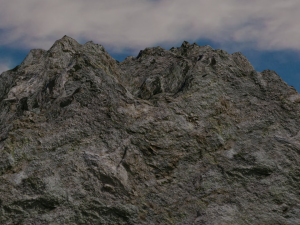 3d realistic stone mountain 3d rock cliff 3Dモデル