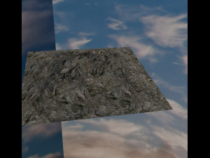 3d realistic stone mountain 3d rock cliff 3Dモデル