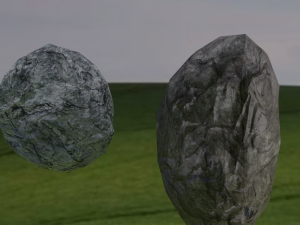 low-poly realistic rocks -2 in 1 Modelo 3D