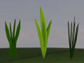 low-poly realistic grass -3 in 1-3d plants 3D Models