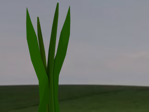 low-poly realistic grass -3 in 1-3d plants 3D Model