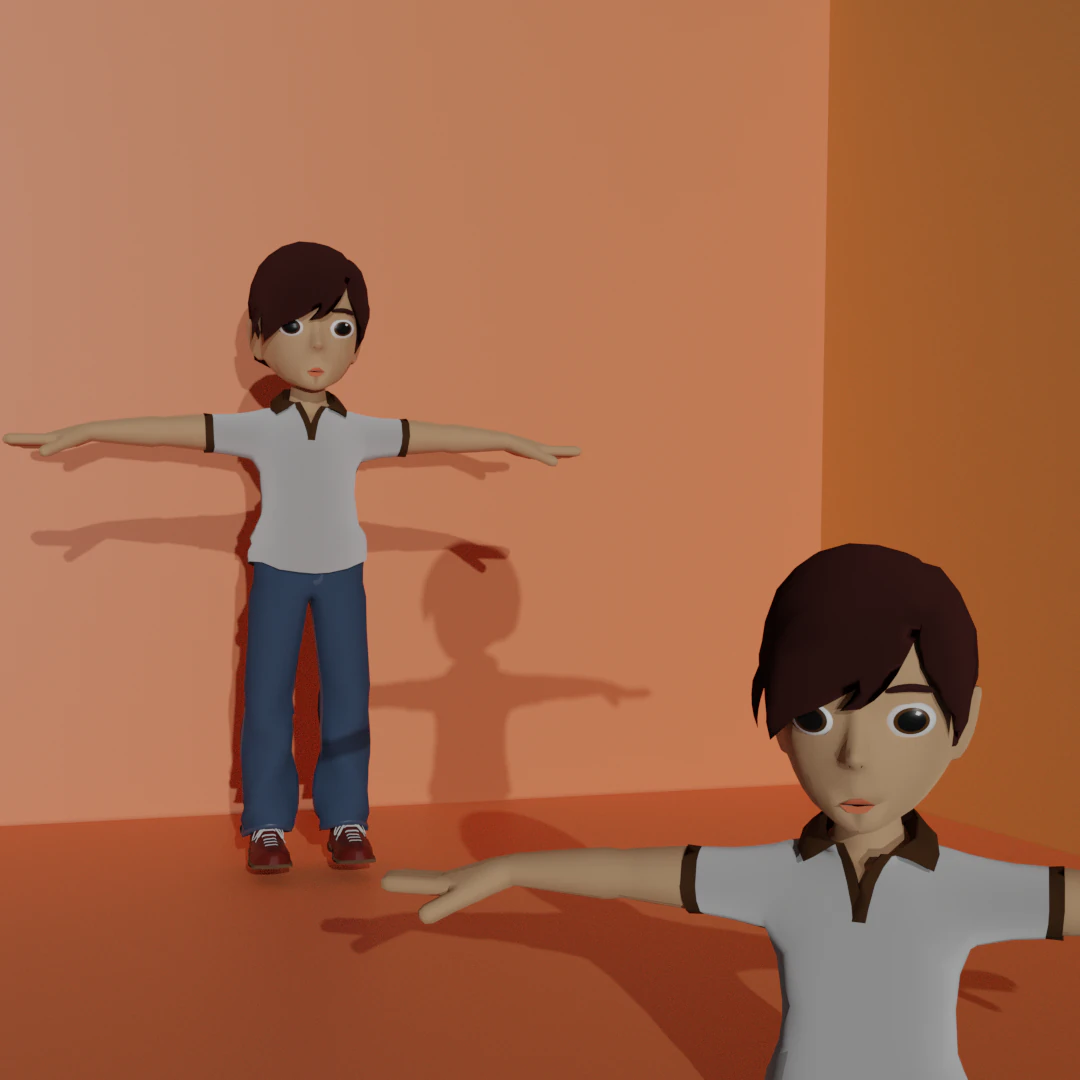 boy character 3D Model .c4d .max .obj .3ds .fbx .stl .blend