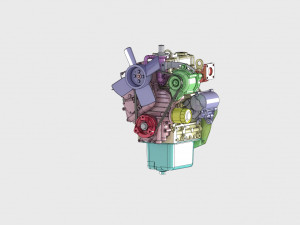kubota d722-e2b engine Modelo 3D