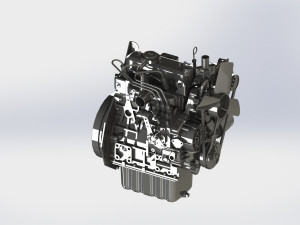 kubota d1105-e2b-eu engine 3D 模型