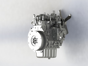 kubota d1105-e2b-eu engine 3D 模型