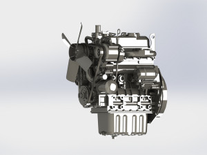 kubota d1105-e2b-eu engine 3D 模型