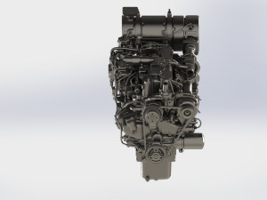 Kubota v1505-cr-t engine without equipment 3D Model