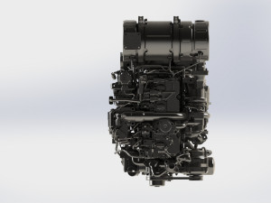 Kubota v1505-cr-t engine without equipment 3D Model