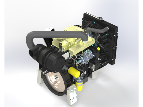 KohlerLombardini KDI 1903 M Engine 3D Model