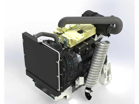 KohlerLombardini KDI 1903 M Engine 3D Model