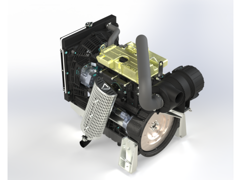 KohlerLombardini KDI 1903 M Engine 3D Model