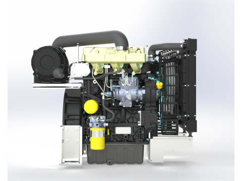 KohlerLombardini KDI 1903 M Engine 3D Model