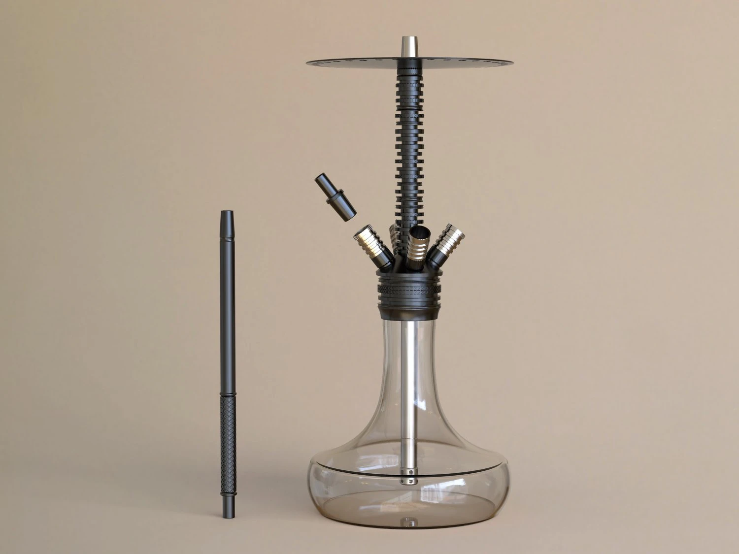 3d hookah model 3D Model .c4d .max .obj .3ds .fbx .stl .blend 