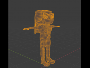 low poly girl model Model 3D