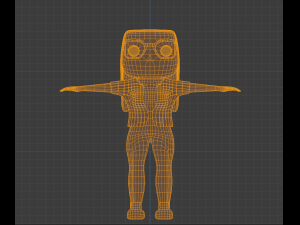 low poly girl model Model 3D