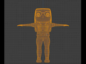 low poly girl model 3D Model