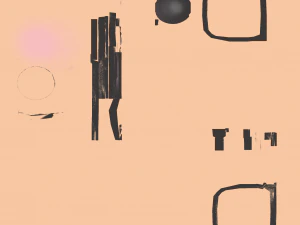 low poly girl model 3D Model