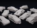 toon low poly cars package Modello 3D