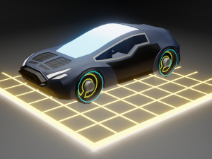 toon low poly cars package Modello 3D