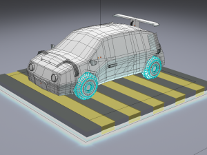 toon low poly cars package Modello 3D