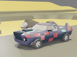 toon low poly cars package Modello 3D