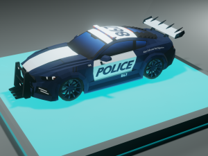 toon low poly cars package Modello 3D