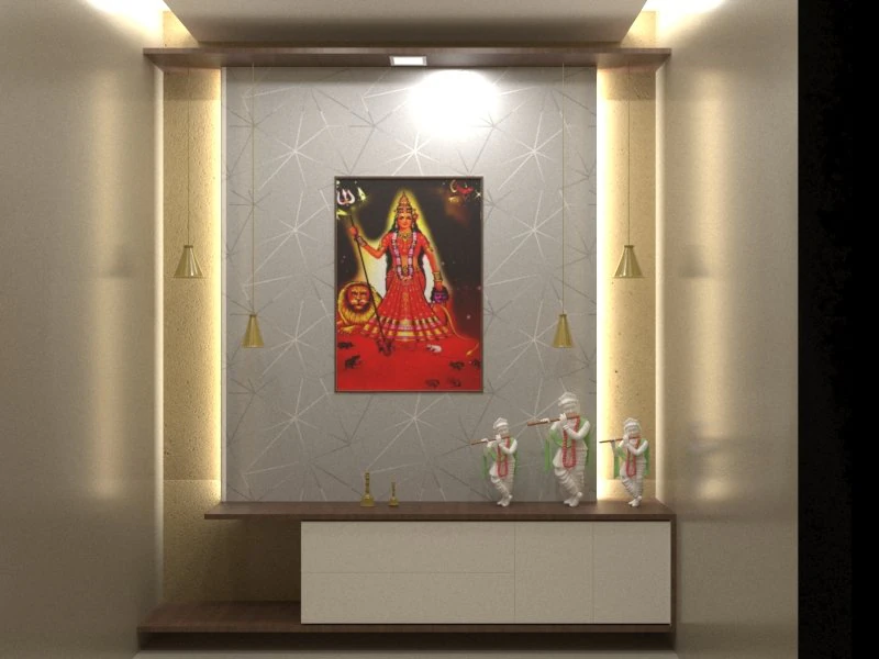 pujagher mandir for interior 3D Model .c4d .max .obj .3ds .fbx .stl .blend