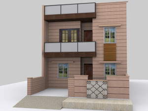 jodhpuri stone 3d elevation 3D Model