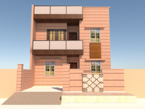 jodhpuri stone 3d elevation 3D Model
