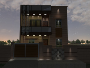 jodhpuri stone 3d elevation 3D Model