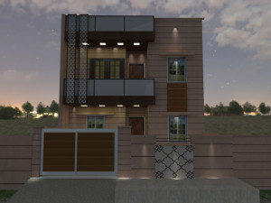 jodhpuri stone 3d elevation 3D Model
