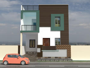 indian modern house 3D 模型