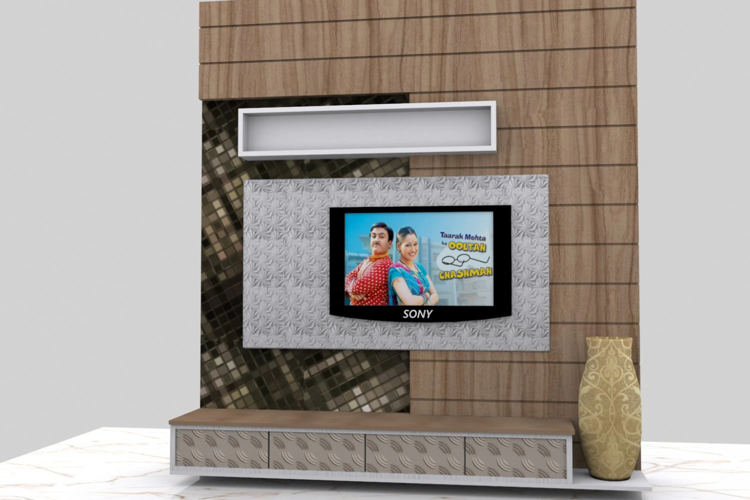 tv unit 3D Model .c4d .max .obj .3ds .fbx .stl .blend